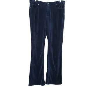 Coldwater Creek Black Velour Pants Size 16